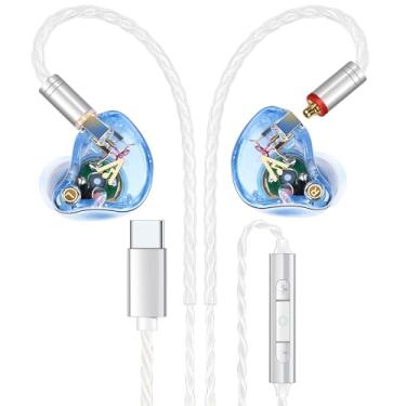 Imagem de Audiovance Fones De Ouvido Com Fio Vibes 202Mc - Fones De Ouvido Intra-Auriculares Hifi Para Monitoramento - Fones De Ouvido Com Isolamento De Ruído Com Microfone - Som Nítido, Graves Profundos E Fo