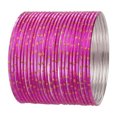 Imagem de Touchstone Pulseiras femininas indianas de Bollywood com bolinhas douradas lindas texturizadas vintage e atraentes para mulheres., XL - Circ 8.6 in-Indn Size 2.12-Dia 2.7 in, liga metálica, Sem Pedra