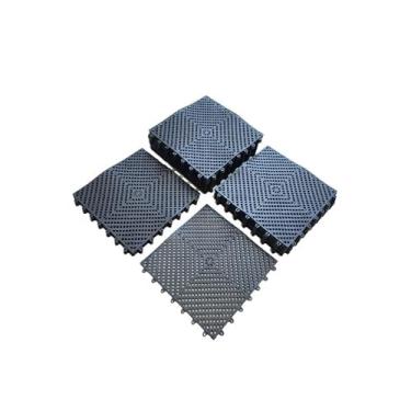 Imagem de Kit 12 Tapete Modular 30x30 SuperfíCie Antiderrapante Para Box Banheiro Chuveiro(Preto)