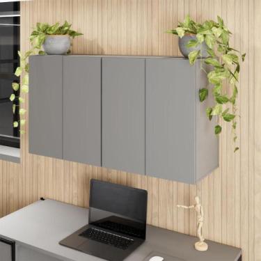 Imagem de Armários Aéreos Escritório 120cm x 36cm 2 portas F5 Office - F5 Office