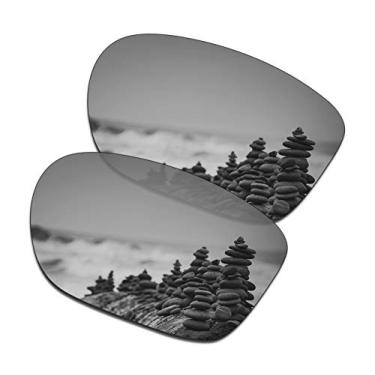 Imagem de SmartVLT Lentes de reposição masculinas para óculos de sol Oakley Crossrange OO9361 - Mais opções, Titânio prata, Tamanho �nico