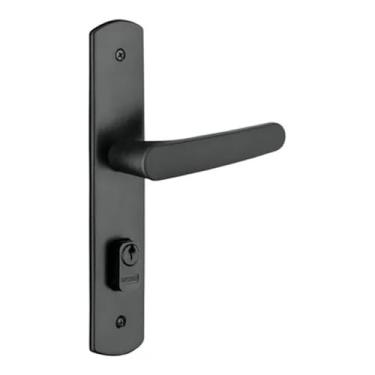 Imagem de Fechadura Preta Completa Para Banheiro/Porta Interna/Porta Externa(Fechadura Externa)