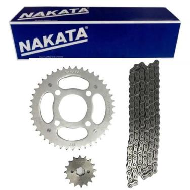 Imagem de Kit Coroa Pinhão Corrente - Cg 150 2004 A 2016 - Tm10120 - NAKATA