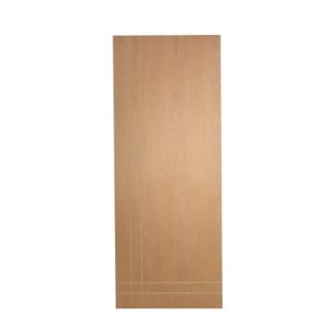 Imagem de Porta De Giro Frisada P- Verniz 210x80 F06 Caixilho De Porta Medida 14