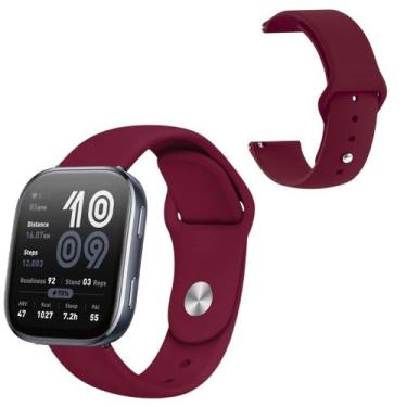 Imagem de Pulseira 22mm fecho pino para Amazfit Bip 6 - 100% silicone - Genérica