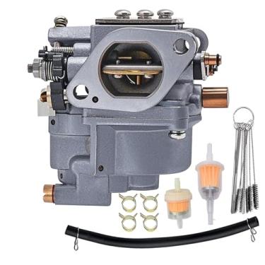 Imagem de Carburador 6AU-14301-40 adequado para motor de barco motor de popa Yamaha T9.9G F9.9F 9.9HP 4 tempos, substituição #6AU-14301-30 6AU-14301-31 6AU-14301-41