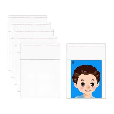 Imagem de Sacos de celofane quadrados autovedantes 5 x 5 cm, 1000 peças, bolsa de violoncelo resselável, transparente, 1 mil, pequenos sacos autoadesivos de plástico para fotos, moedas, botões, pílulas