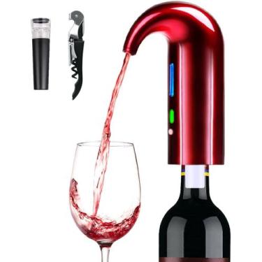 Imagem de Aerador elétrico de vinho HIVIEW Dispensador de vinho tinto Dia dos Pa