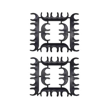 Imagem de OXCANO Kit divisor de fios de vela de ignição, 12 peças, suporte de separadores de fio de ignição, substituição de tear de fio preto para BB-10205006