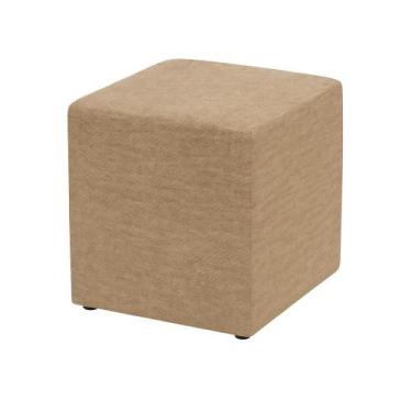 Imagem de Puff Quadrado Decorativo Marrom Mescla  Best Mobília