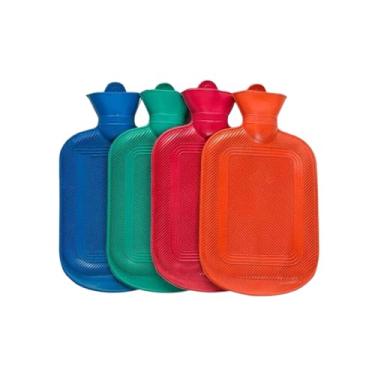 Imagem de Bolsa Térmica 2 Litros para Compressa de Borracha Água Quente e Fria Dor Muscular Cólica Lesão Termoterapia Masculina Feminina Uso Corporal Multiuso Reutilizável - NRSHOP