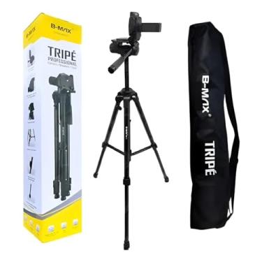 Imagem de Tripé Profissional B-MAX BMG-69 Câmera Celular 1,3m