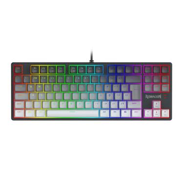Imagem de Teclado Gamer Redragon Daksa RGB Switch Marrom Preto e Cinza - K576GG-RGB