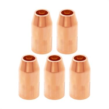 Imagem de PLAXCON Bocal de descarga VNS50F Bocais de velocidade 1/5.1 cm Encaixe rosqueado fixo Tweco Fusion 140 180 220 250 Pistola MIG 5 peças