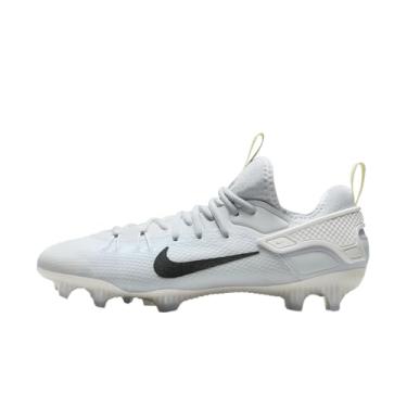 Imagem de Nike Chuteiras de lacrosse Huarache 9 Elite Low LAX (FD0089-100, branco/branco metálico), Cinza futebol/branco/verde luminoso/preto, 41