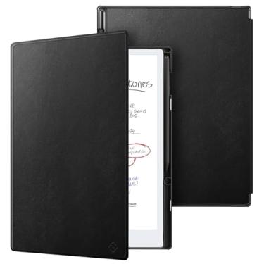 Imagem de Fintie Capa para tablet de 11,8 polegadas Remarkable Paper Pro Color lançado em 2024, capa fólio fina e leve com suporte para caneta despertar/hibernar automaticamente para notável Paper Pro, preta