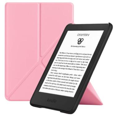 Imagem de Capa Para Kindle Origami 11ª Geração 6” (Modelos 2022 e 2024 – C2V2L3 e RS23CV) – Rígida com Suporte para Leitura – Auto Hibernação – Fechamento Magnético (Rosa)
