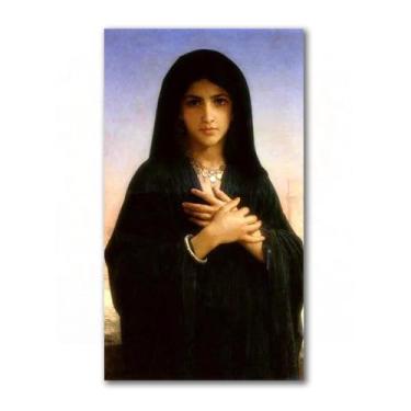 Imagem de LXURY Bouguereau.O penitente. Reprodução de pinturas famosas. Arte de parede em tela. Pôsteres e impressões. Imagem para decoração de casa 80 x 128 cm sem moldura