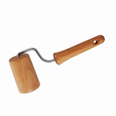 Imagem de Pssopp Rolo de Pizza de Madeira para Uma Casca, Agulha Atrevida para Recipientes e Cozinha, Ideal para Massa de Pizza e Bolo, Utensílios de Cozinha. (Estilo 4)