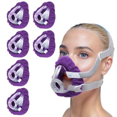 Imagem de NATAKU Pacote Com 6 Forros Grandes Para Cpap'Mask Compatíveis Com Máscaras Faciais F20, Almofadas Acolchoadas Reutilizáveis Comfor, Absorvem Óleos E Umidade Faciais Para