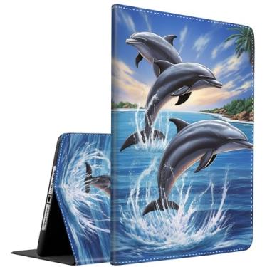 Imagem de Capa para Samsung Galaxy Tab S10 FE Plus, suporte inteligente multiângulo, hibernar/despertar automático para Galaxy Tab S10 FE+ 13,1 polegadas (SM-X620/SM-X626B) 2025, Dolphin