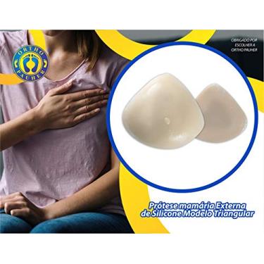 Imagem de Prótese Mamária Externa de Silicone Modelo Triangular, Ortho Pauher, Nude, 50