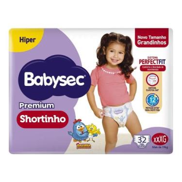 Imagem de Fralda Descartável Babysec Shortinho Premium Hiper XXXG 32 Unidades