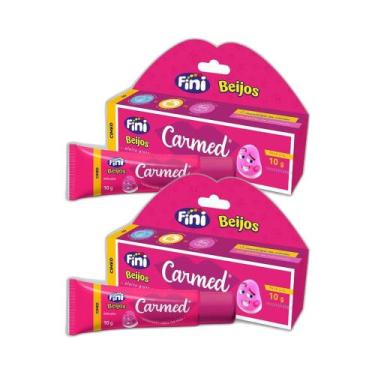 Imagem de Kit 2x Hidratante Labial Carmed Fini Beijos Cor Rosa 10g - CIMED
