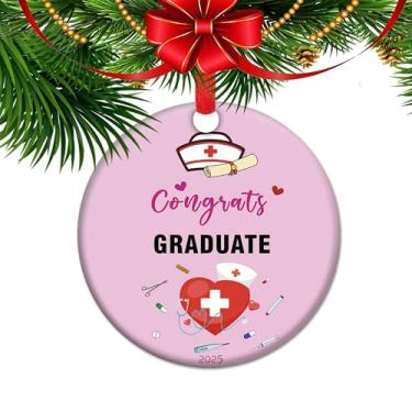 Imagem de Ornamento de formatura de enfermeira – Presente de cerâmica RN para estudantes de enfermagem, lembrança de apreciação da enfermeira