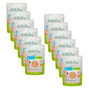 Imagem de Ração Úmida Guabi Natural Sachê Cães Grain Free Frango Salmão e Vegetais 100g 12 Unidades