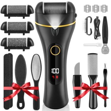 Imagem de Kit de Remoção de Calos de Pé Elétrico, Removedor de Calos 10 em 1 Profissional Lixador de pé Elétrico Premium, Removedor de Calos Elétrico para Pés, Ferramentas Profissionais para Pedicure