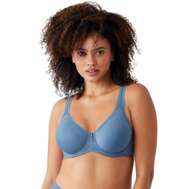 Imagem de Wacoal Sutiã feminino Basic Beauty levemente acolchoado com aro cobertura total, 853192, Coroneta azul, 32G