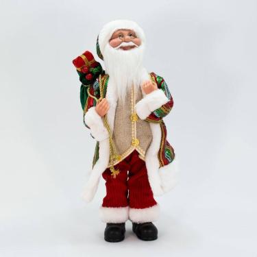 Imagem de Enfeite Papai Noel Musical Natalino Movimento de Cabeça 44cm