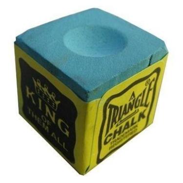 Imagem de 12 Giz Triangle King Verde Original Usa Taco Sinuca Bilhar - Tacolândi