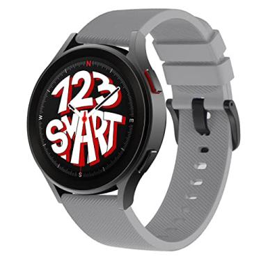 Imagem de Pulseira de Silicone com Fecho Preto Marca 123Smart Compatível com Galaxy Watch 4 / Watch 5 Watch 6 Watch 7 Watch5 Pro R900 R910 R920 R905 R915 R925 40mm 44mm 45mm