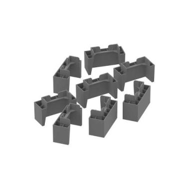 Imagem de Módulo Cozinha Henn Americana Kit c/ 8 Pés PVC p/ Balcão de Cinza-Henn