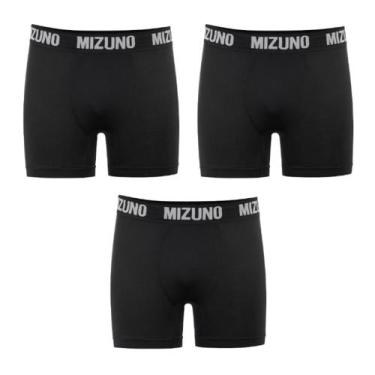 Imagem de Kit 3 Cuecas Boxer Mizuno, Preto, G