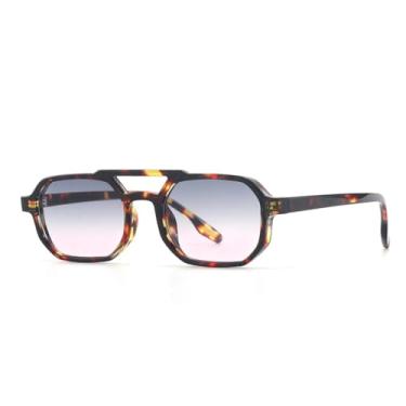Imagem de Óculos de sol retrô fashion feminino masculino óculos de sol clássico vintage festa ao ar livre (tartaruga)