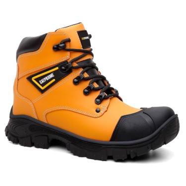 Imagem de Botina Coturno De Segurança Trabalho Epi Com C.a Original cor Mostarda (Normal, BR, Adulto, Numérico, 42)