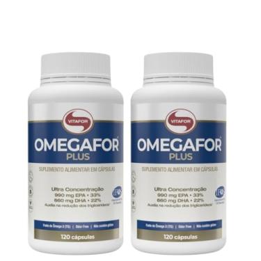 Imagem de Combo 2 Omegafor Plus Vitafor 990mg Epa 660mg Dha 120 Cps
