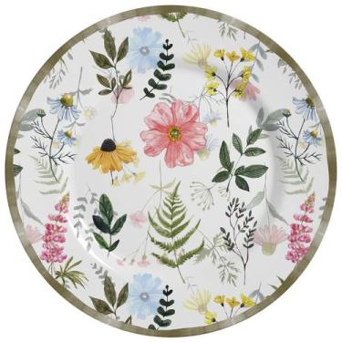 Imagem de Conjunto com 6 Pratos Raso Floratta Ø29cm - Alleanza Cerâmica