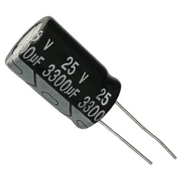 Imagem de CAPACITOR ELETROLITICO 3300X25V - 3300UF X 25V 105º GRAUS - TOPMAY