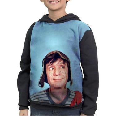 Imagem de Casaco Moletom Infantil Chaves Roberto Gómez Bolaños - smoke, Preto, 1