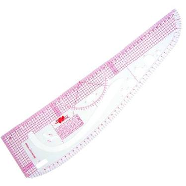 Imagem de Régua Triangular Flexível Modelagem Artesanato 45cm - R3X1 - Generic