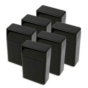 Imagem de Estojo para cigarros Fujima Glossy Black Flip-Top Box (6 caixas) - The