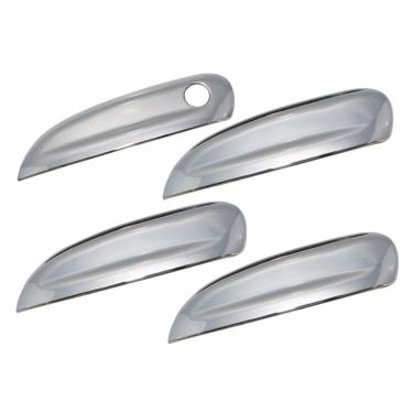 Imagem de Aplique Cromado Maçaneta Chevrolet Onix Prisma Cobalt Spin 4 Portas