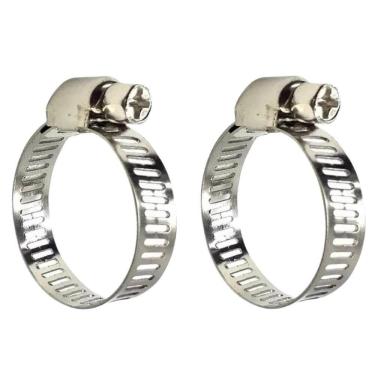 Imagem de Abraçadeira Aço Inox 1 Rosca Sem Fim 16 - 25Mm Kit 02 Un