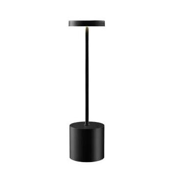 Imagem de Luminária Abajur Mesa LED Toque Touch Decorativa Carregavel 3 Tons Iluminação(Preto)
