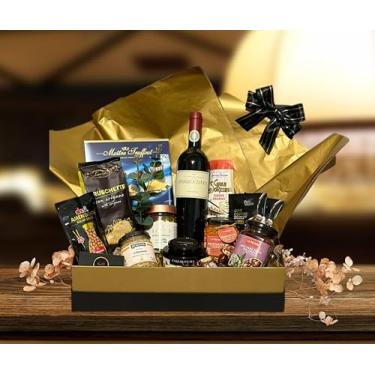 Imagem de G&O Group Cesta de Presente Luxury, Vinho Angélica Zapata Cabernet Sauvignon, Queijos e Acompanhamentos Gourmet