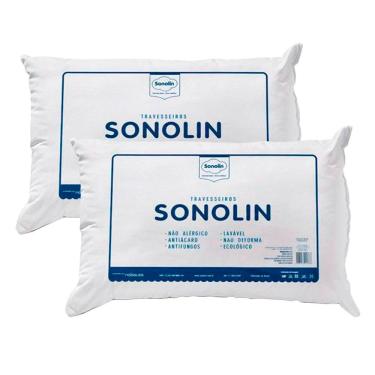 Imagem de Travesseiro Sonolin Prime Fibra Siliconada 50x70cm 2 Unidade